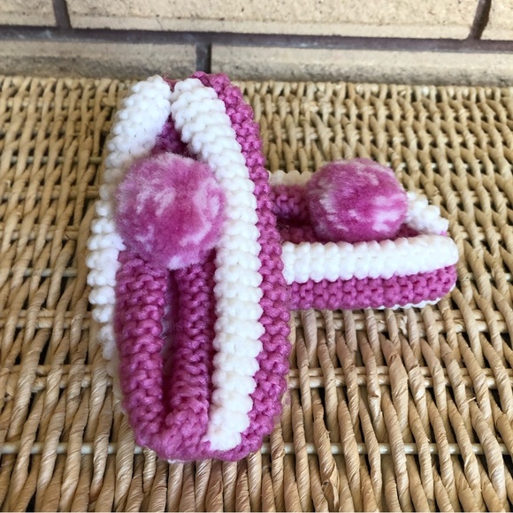 Kid's Handmade Phentex Yarn Slippers - 8.5 Toddler - Children's Slippers - Picture 7 of 8